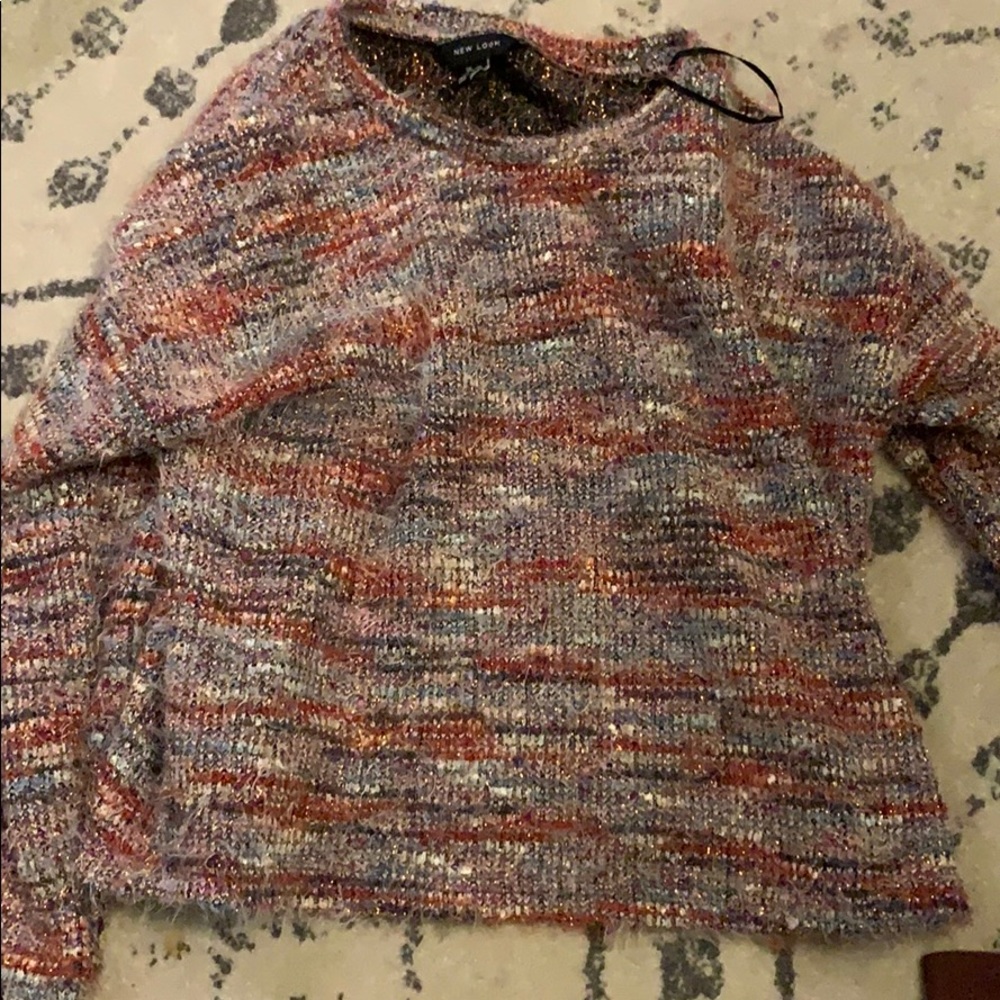 Multi - sparkly sweater festive asos